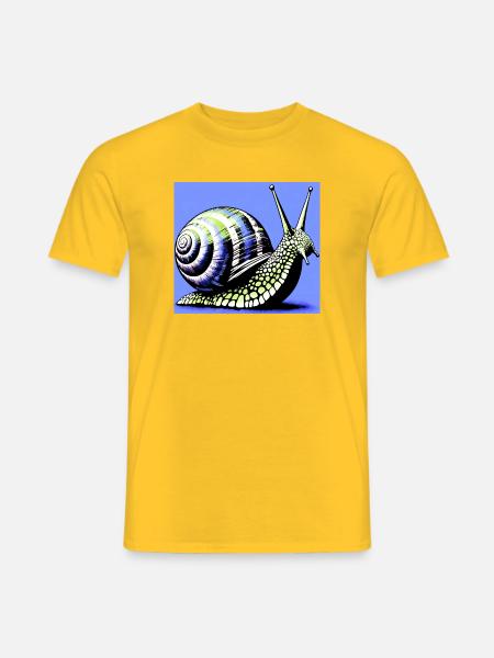 Snail - Men's T-Shirt - yellow