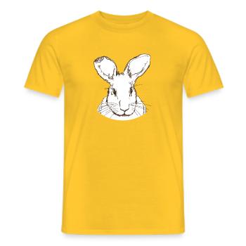 Kaninchen - Männer T-Shirt - Gelb - Vorne - AI Model Male 178 dark (178cm)