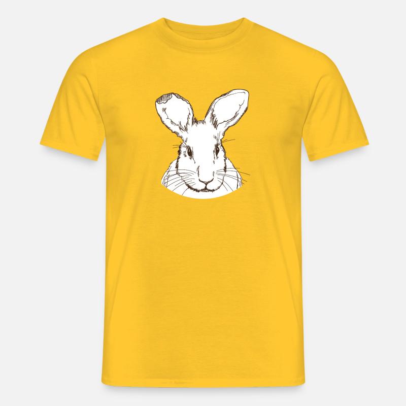Kanin - Mænd T-shirt - gul