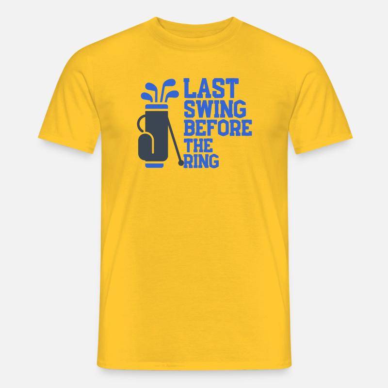 Last Swing Before The Ring - Männer T-Shirt - Gelb