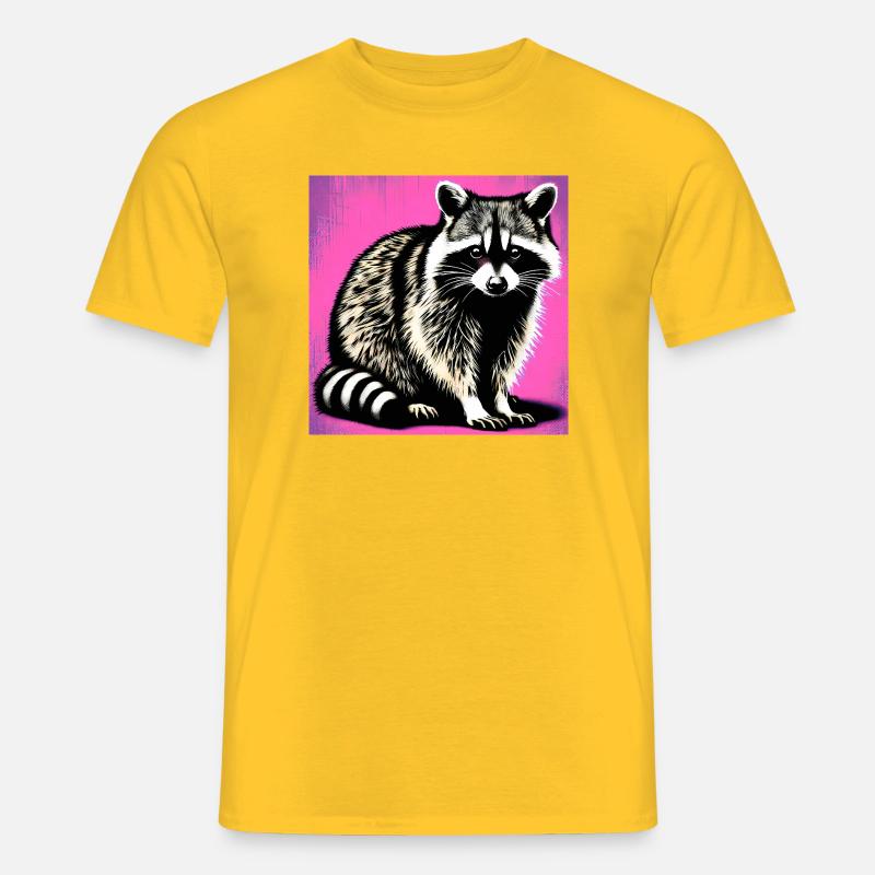 Procione - T-shirt uomo - giallo