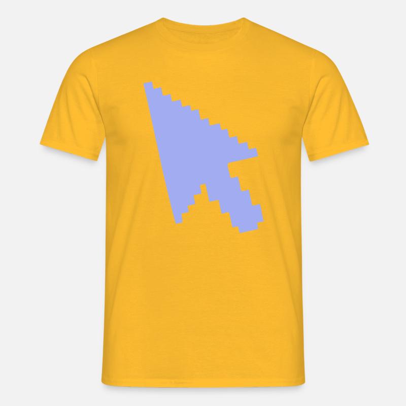 Pointer Mouse Silhouette - Men's T-Shirt - yellow