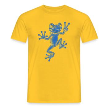 rainette - T-shirt homme - jaune - Devant - AI Model Male 178 dark (178cm)