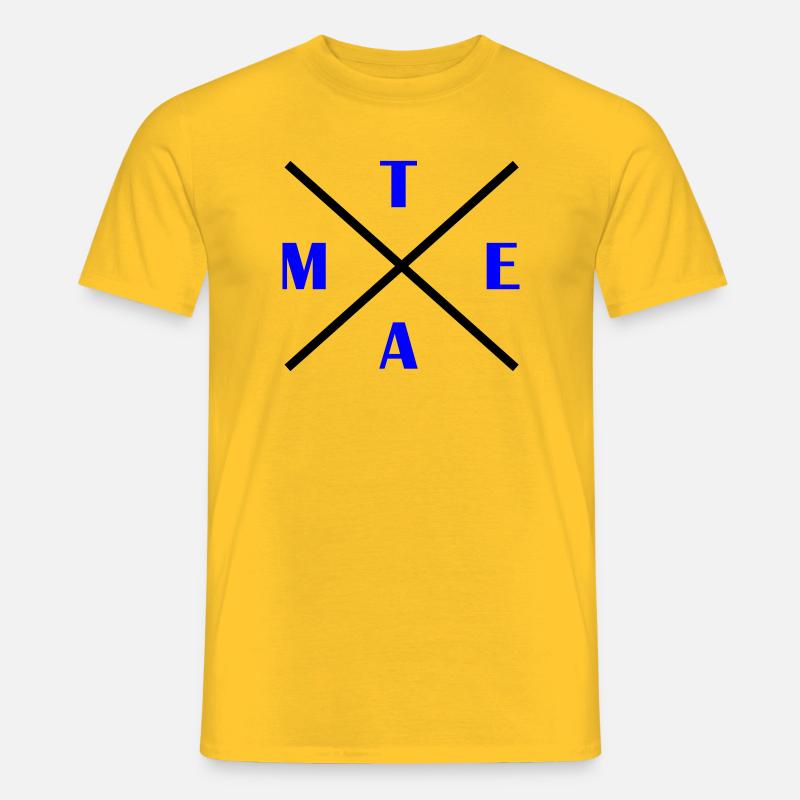 kreuz_team- - Männer T-Shirt - Gelb