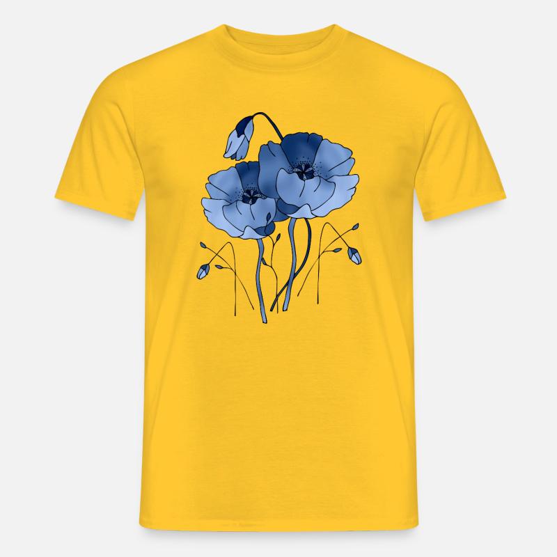 Blumen - Männer T-Shirt - Gelb