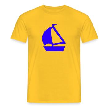 Sail - Men's T-Shirt - yellow - Front - AI Model Male 178 dark (178cm)
