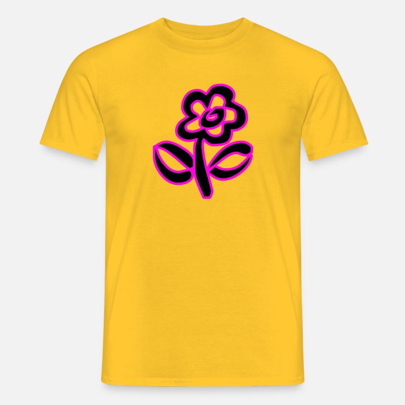 Blumen - Männer T-Shirt - Gelb