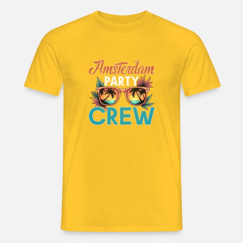Amsterdam Crew - Männer T-Shirt - Gelb