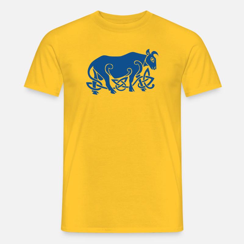 Celtic Bull - Männer T-Shirt - Gelb