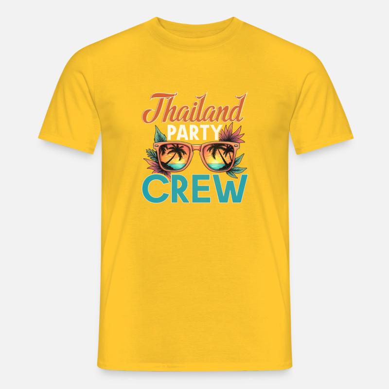 Thailand Crew - Männer T-Shirt - Gelb