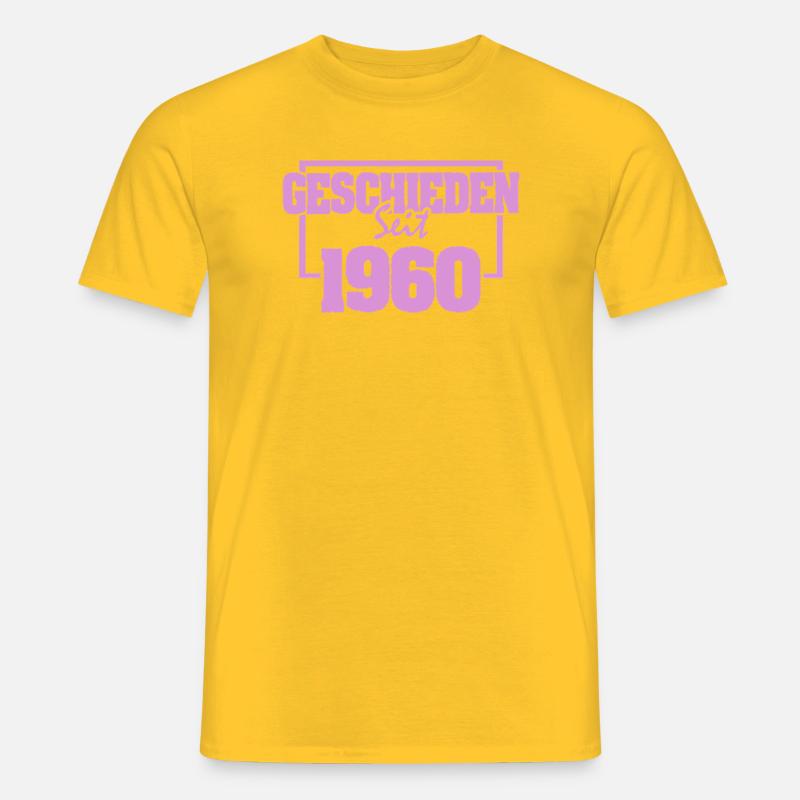 Scheidung 1960 - Männer T-Shirt - Gelb