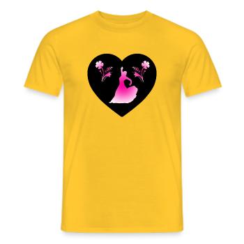 Dance - Men's T-Shirt - yellow - Front - AI Model Male 178 dark (178cm)