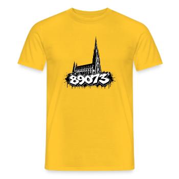 Ulm Motiv 5 - Männer T-Shirt - Gelb - Vorne - AI Model Male 178 dark (178cm)