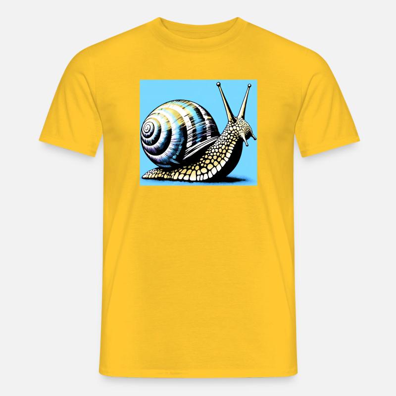 Snail - Men's T-shirt - yellow