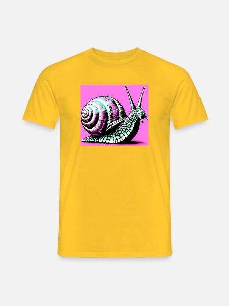 Escargot - T-shirt homme - jaune