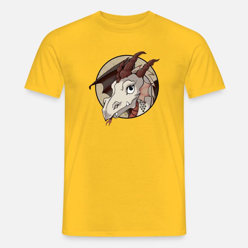 Niedlicher Drache - Männer T-Shirt - Gelb