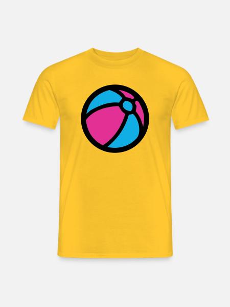 Water Polo Beach Summer Icon - Men's T-Shirt - yellow