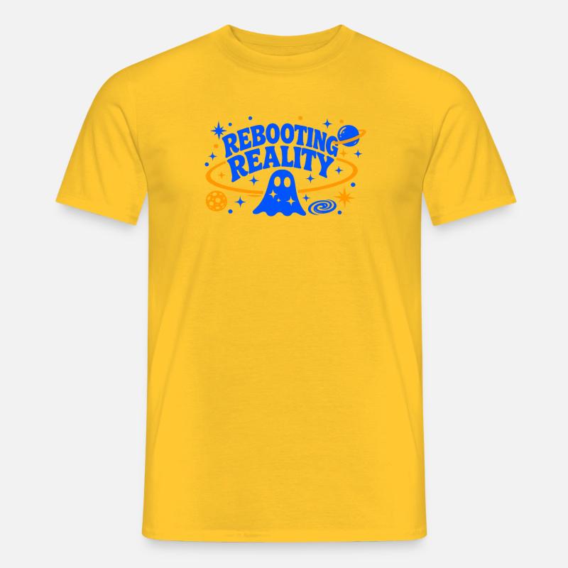 REBOOTING REALITY - Männer T-Shirt - Gelb