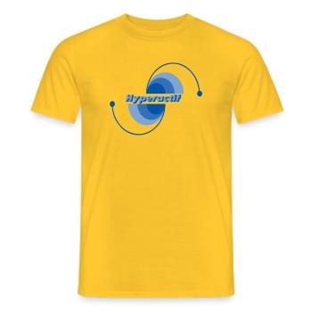 Hyperaktiv - Männer T-Shirt - Gelb - Vorne - AI Model Male 178 dark (178cm)