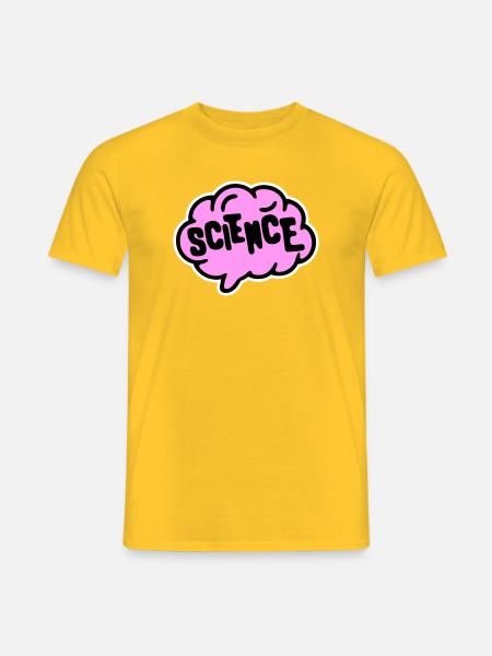 Science Science Statement Nerd Education Saying - Men's T-Shirt - yellow