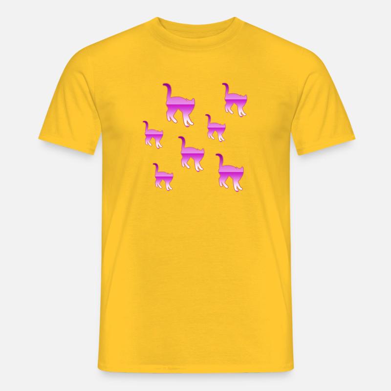 feline - Men’s T-shirt - yellow