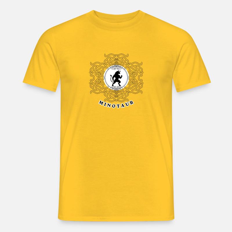 Minotaurus - Männer T-Shirt - Gelb