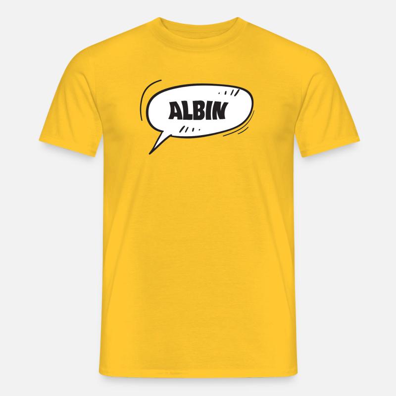 Albin - Männer T-Shirt - Gelb
