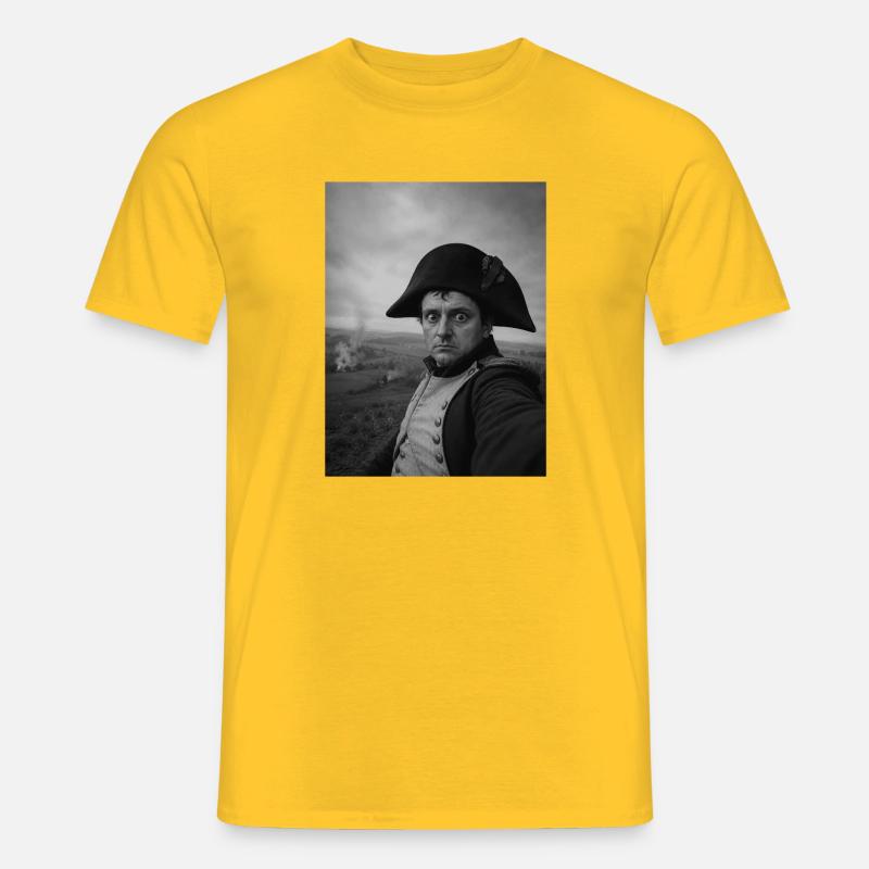 Napoleon-Selfie - Männer T-Shirt - Gelb