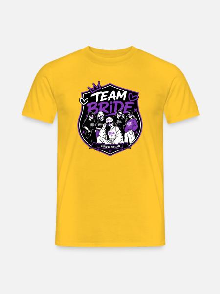 Team Bride Streetwear Squad Edition - Männer T-Shirt - Gelb