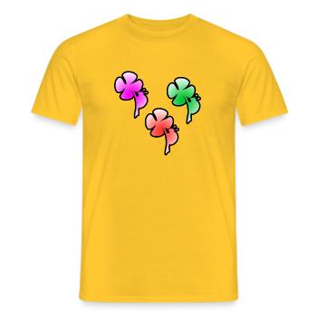 Fleur - T-shirt homme - jaune - Devant - AI Model Male 178 dark (178cm)