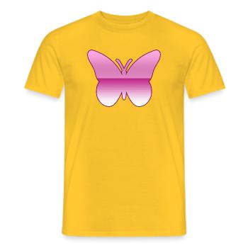 Schmetterling - Männer T-Shirt - Gelb - Vorne - AI Model Male 178 dark (178cm)