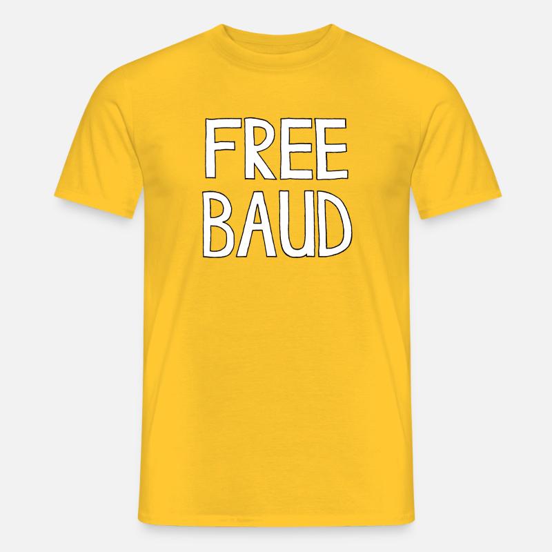 FREE BAUD - Männer T-Shirt - Gelb