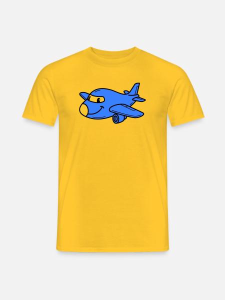 Airplane Kids - Men's T-Shirt - yellow