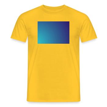 Kreisender Cyan-Violett Gradient - Männer T-Shirt - Gelb - Vorne - AI Model Male 178 dark (178cm)
