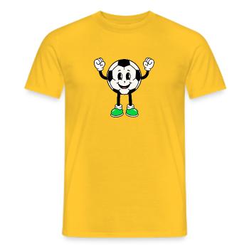 Football Fan - T-shirt homme - jaune - Devant - AI Model Male 178 dark (178cm)