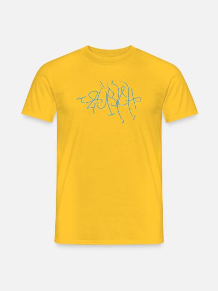 Zurich Street Art - Men's T-Shirt - yellow
