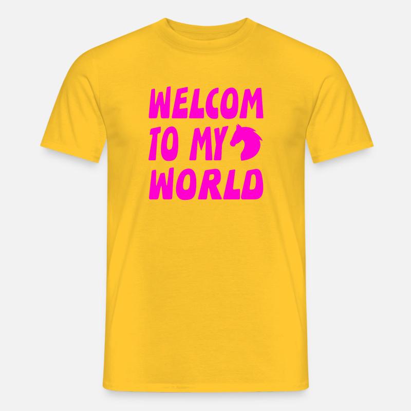 Pferde - Männer T-Shirt - Gelb