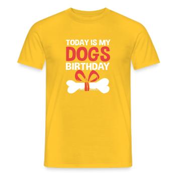 Cocker Spaniel Papa - Männer T-Shirt - Gelb - Vorne - AI Model Male 178 dark (178cm)