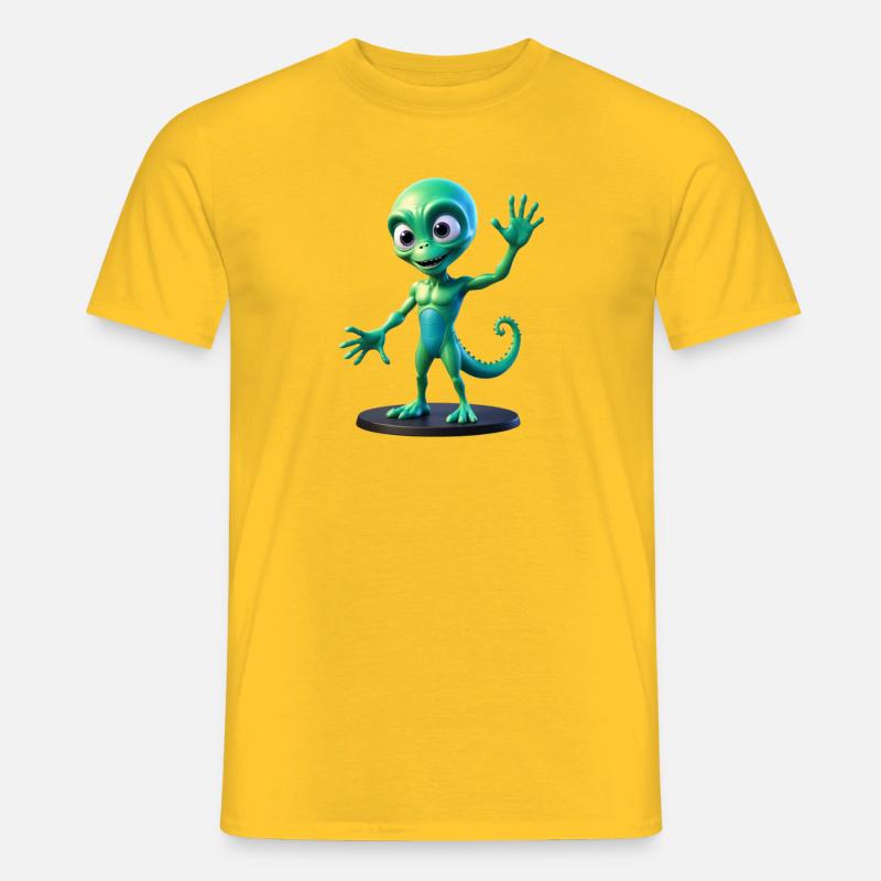 Emerald Galactic Scout - Männer T-Shirt - Gelb