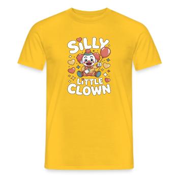 Silly Little Clown Clowngirl Clown - Männer T-Shirt - Gelb - Vorne - AI Model Male 178 dark (178cm)