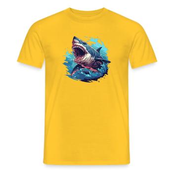 Megalodons Megalodon - Men's T-Shirt - yellow - Front - AI Model Male 178 dark (178cm)