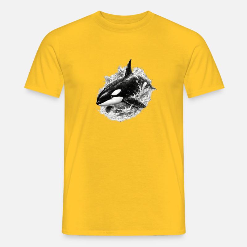 Orca - Männer T-Shirt - Gelb