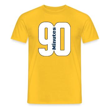 Milwaukee 90 Fettes Stadtlogo - Männer T-Shirt - Gelb - Vorne - AI Model Male 178 dark (178cm)
