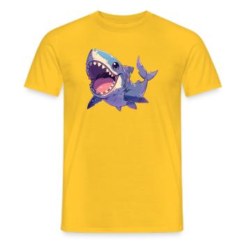 Great White Shark Great White Shark - Men's T-Shirt - yellow - Front - AI Model Male 178 dark (178cm)