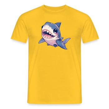 Great White Shark Great White Shark - Men's T-Shirt - yellow - Front - AI Model Male 178 dark (178cm)