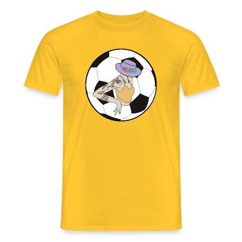 Soccer Girl - T-shirt homme - jaune - Devant - AI Model Male 178 dark (178cm)