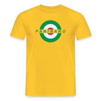 Paninaro - T-shirt homme - jaune - Devant - AI Model Male 178 dark (178cm)
