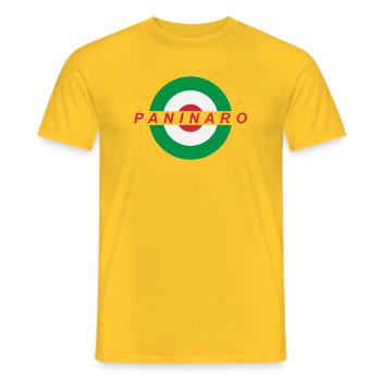 Paninaro - Men's T-Shirt - yellow - Front - AI Model Male 178 dark (178cm)