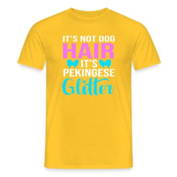 Pekinese Hund - Männer T-Shirt - Gelb - Vorne - AI Model Male 178 dark (178cm)