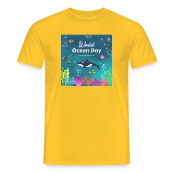 __20260612_190704_0000 - Männer T-Shirt - Gelb - Vorne - AI Model Male 178 dark (178cm)